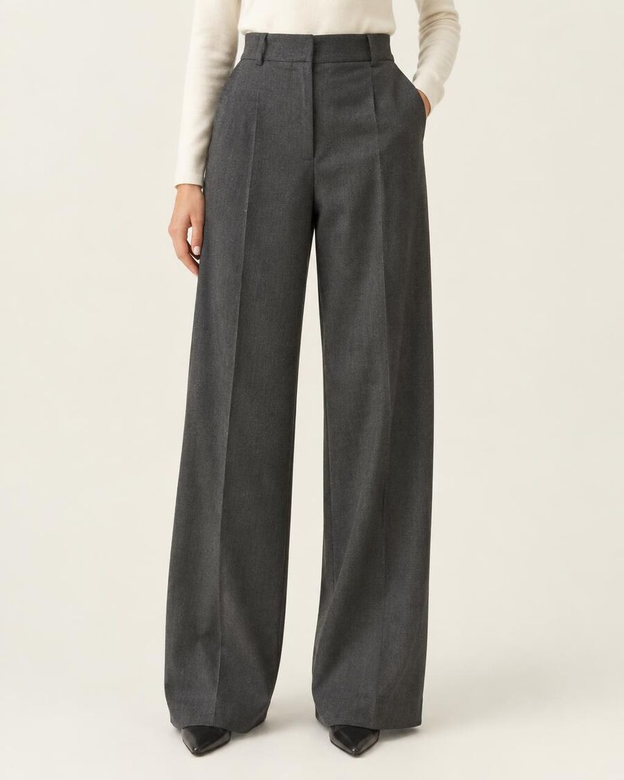 Pantalón amplio Carbón